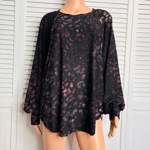 Haut Karen Kane à Manches Ballon Et Imprimé Floral - Taille S, Viscose, Neuf Avec étiquettes (valeur $118)